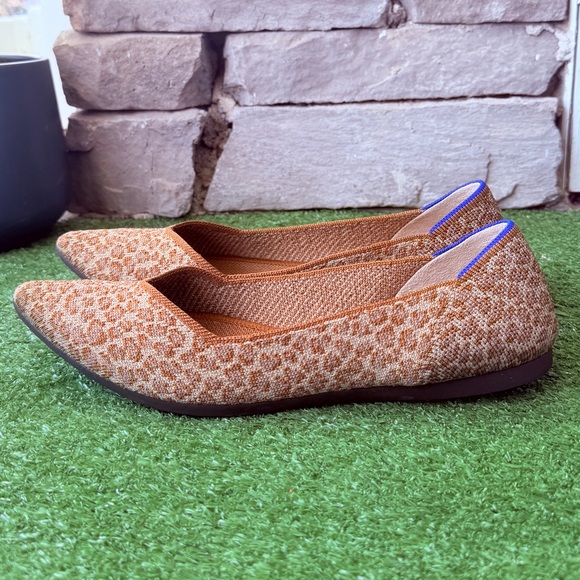 Rothy's The Point Flat Driftwood Spot Pattern Women’s Ballet Shoes - Picture 3 of 11